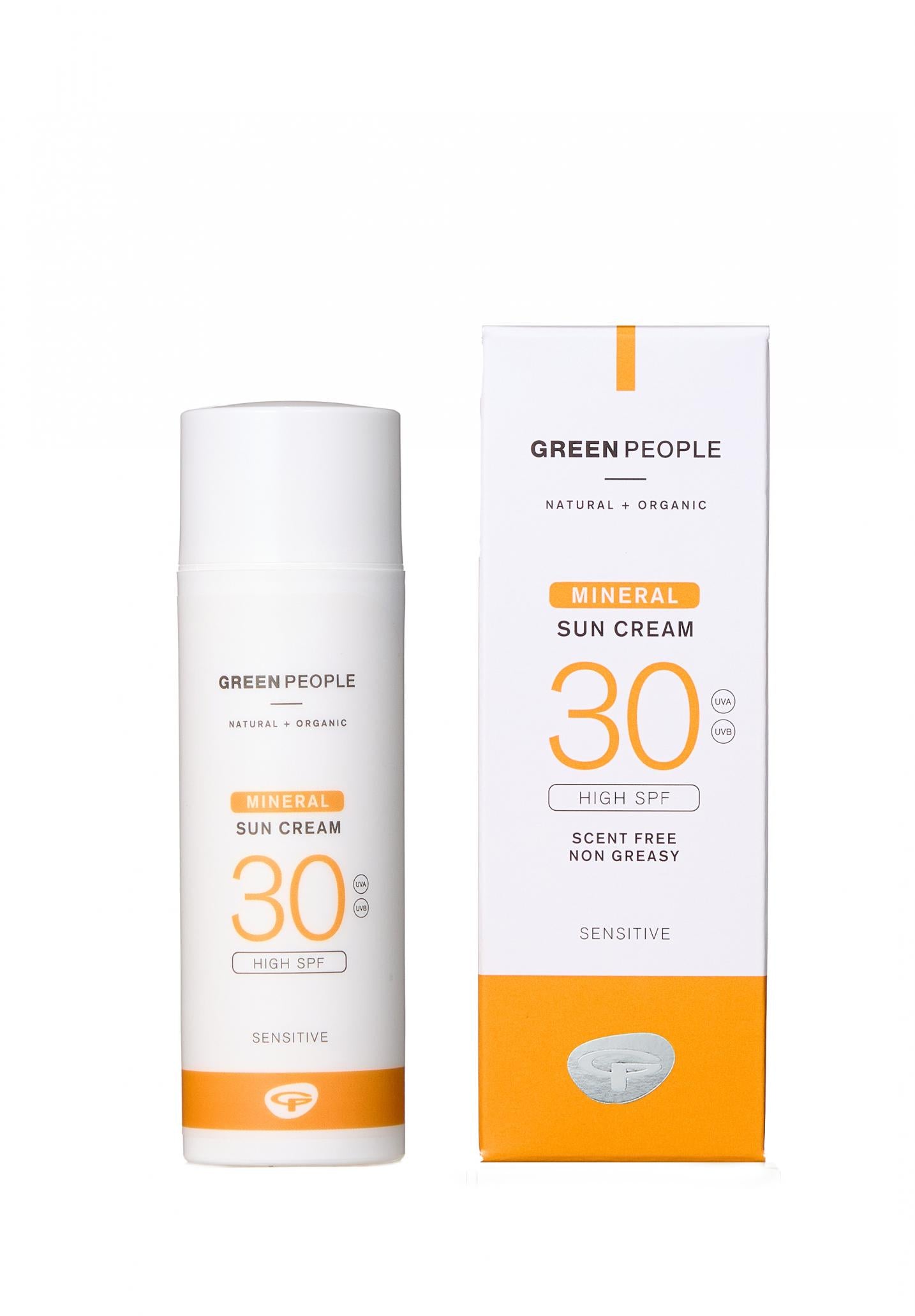 Green People Mineral Suncream 30SPF Sensitive 50ml