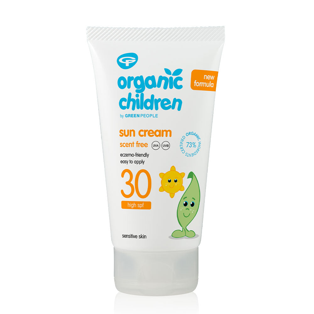 Green People Organic Children Sun Cream Scent Free SPF30 150ml