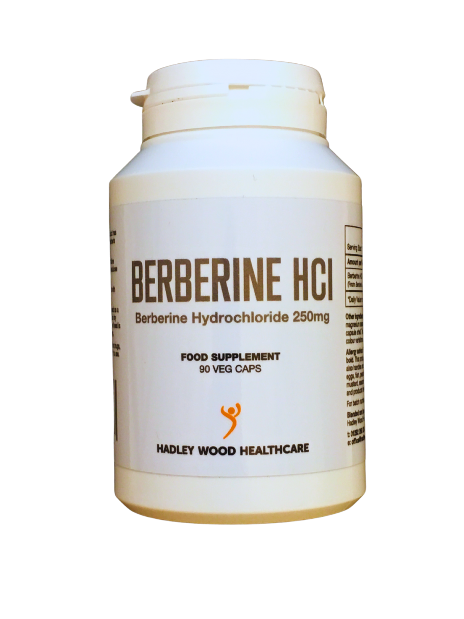 Hadley Wood Healthcare Berberine HCl 250mg 90 Capsules