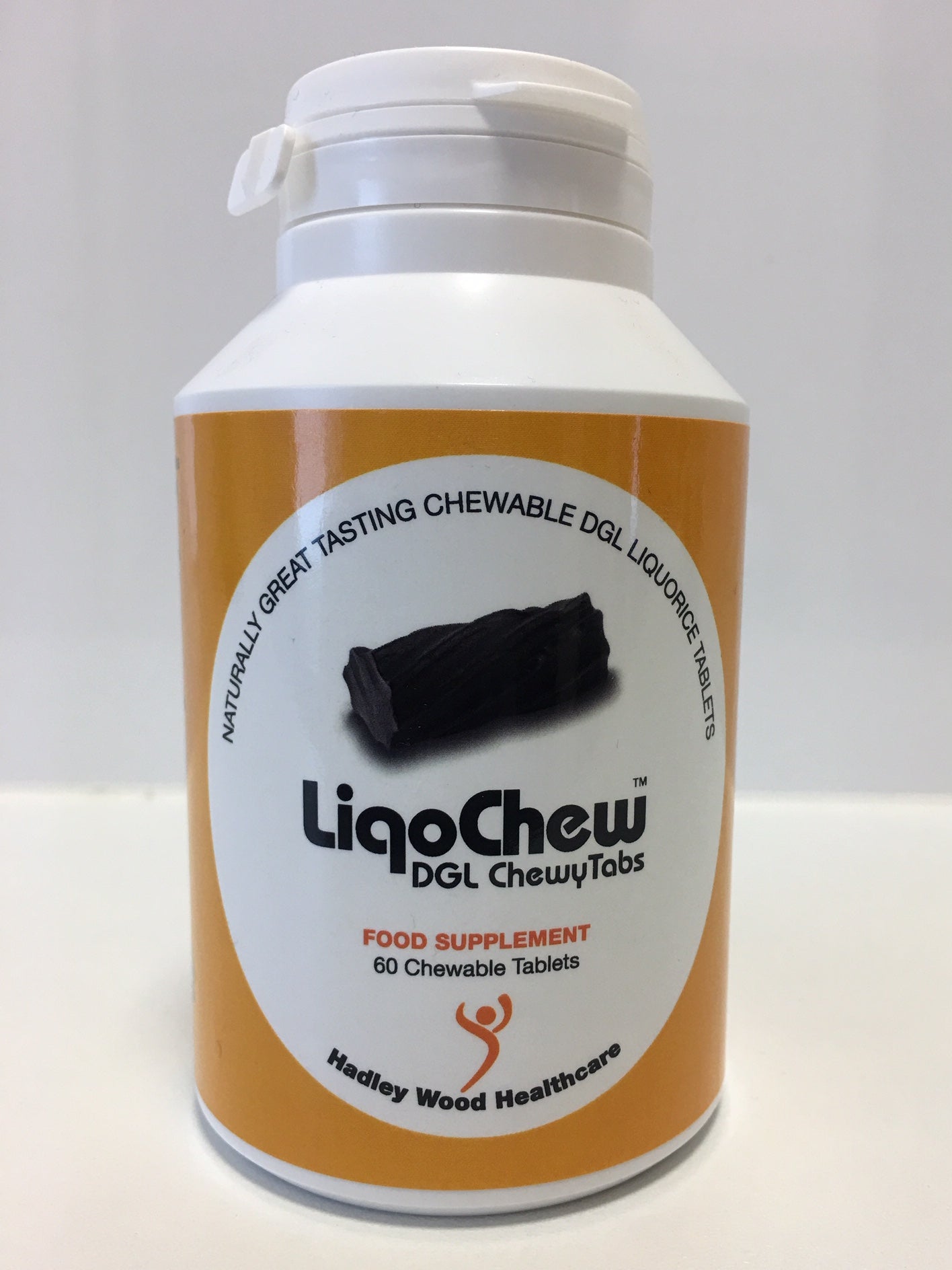 Hadley Wood Healthcare LiqoChew DGL ChewyTabs 60 Chewable tablets