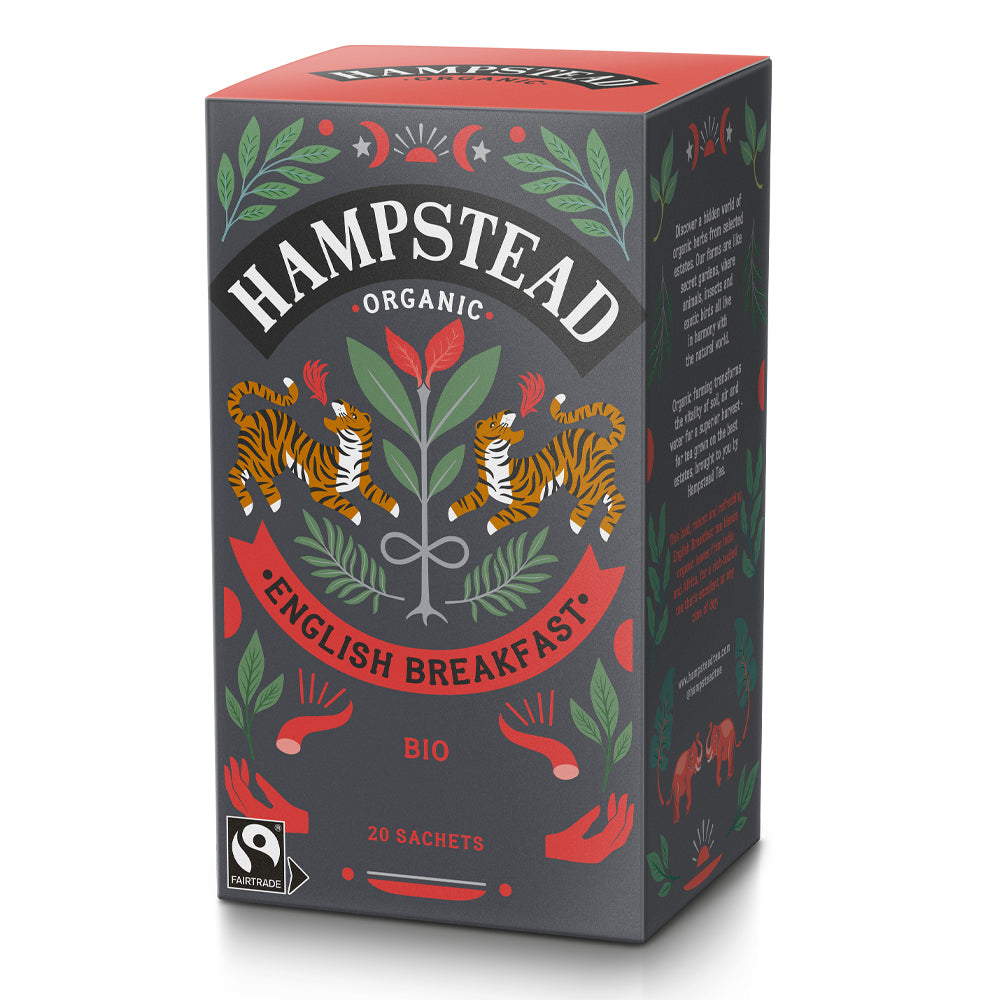 Hampstead Tea Organic English Breakfast Tea - 20 Tea Bags