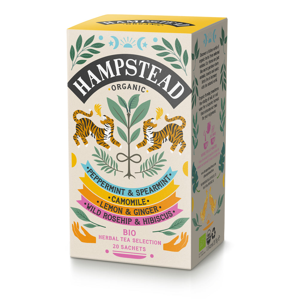 Hampstead Tea Organic Herbal Tea Selection - 20 Tea Bags