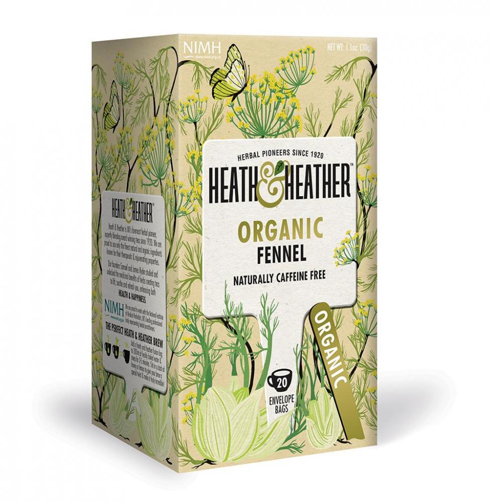 Heath and Heather Organic Fennel Tea 20 Tea Bags