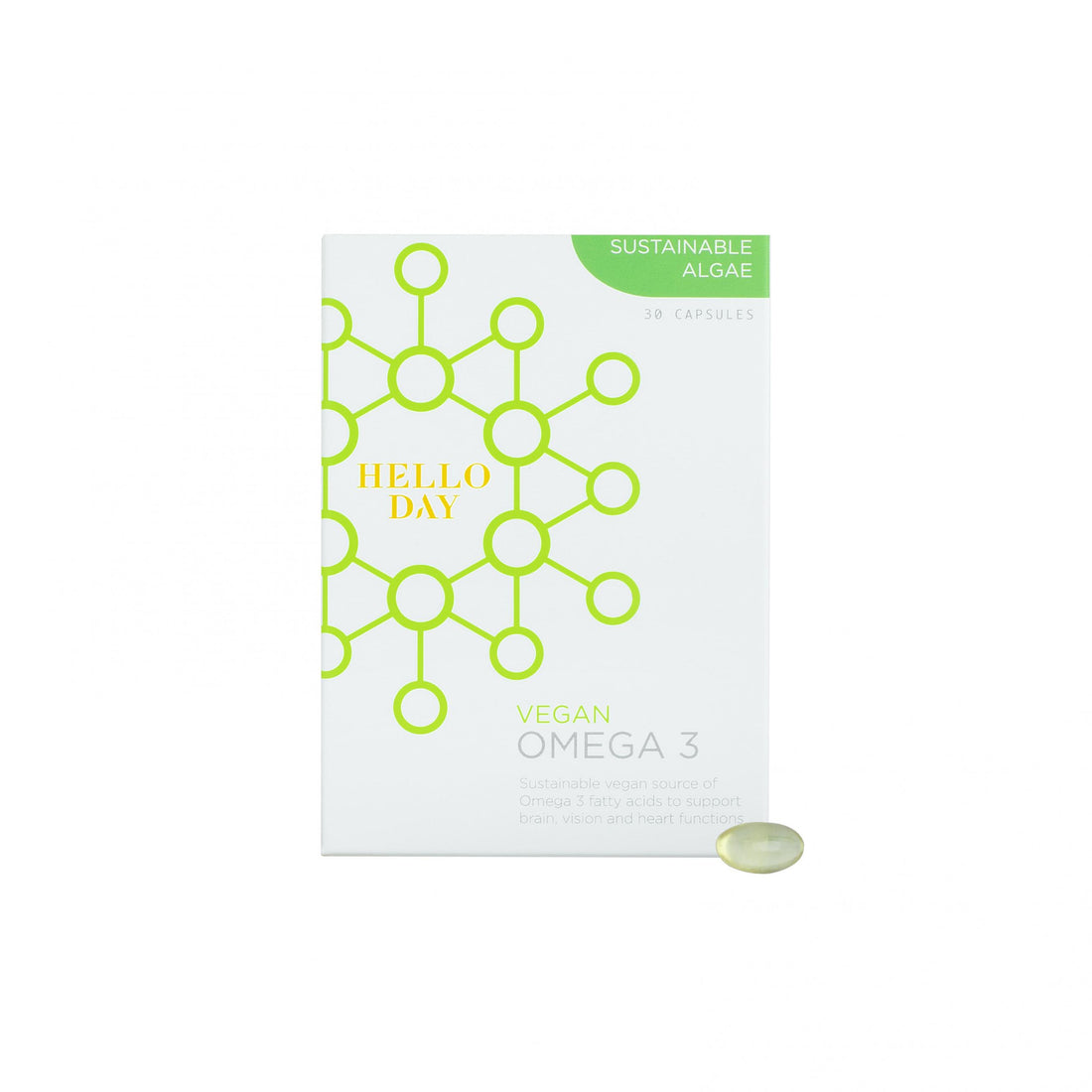 Hello Day Vegan Omega 3 30 Softgels