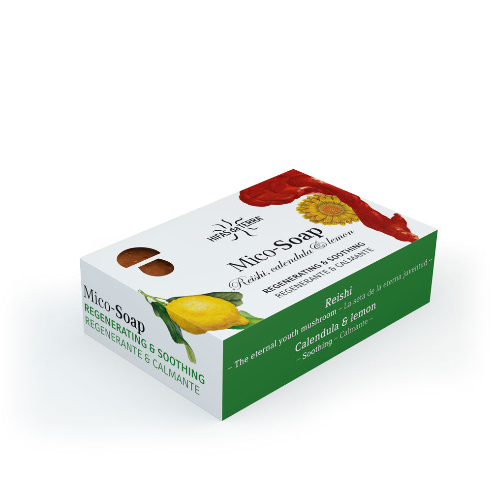 Hifas da Terra Mico-Soap: Reishi, Calendula &amp; Lemon 150g