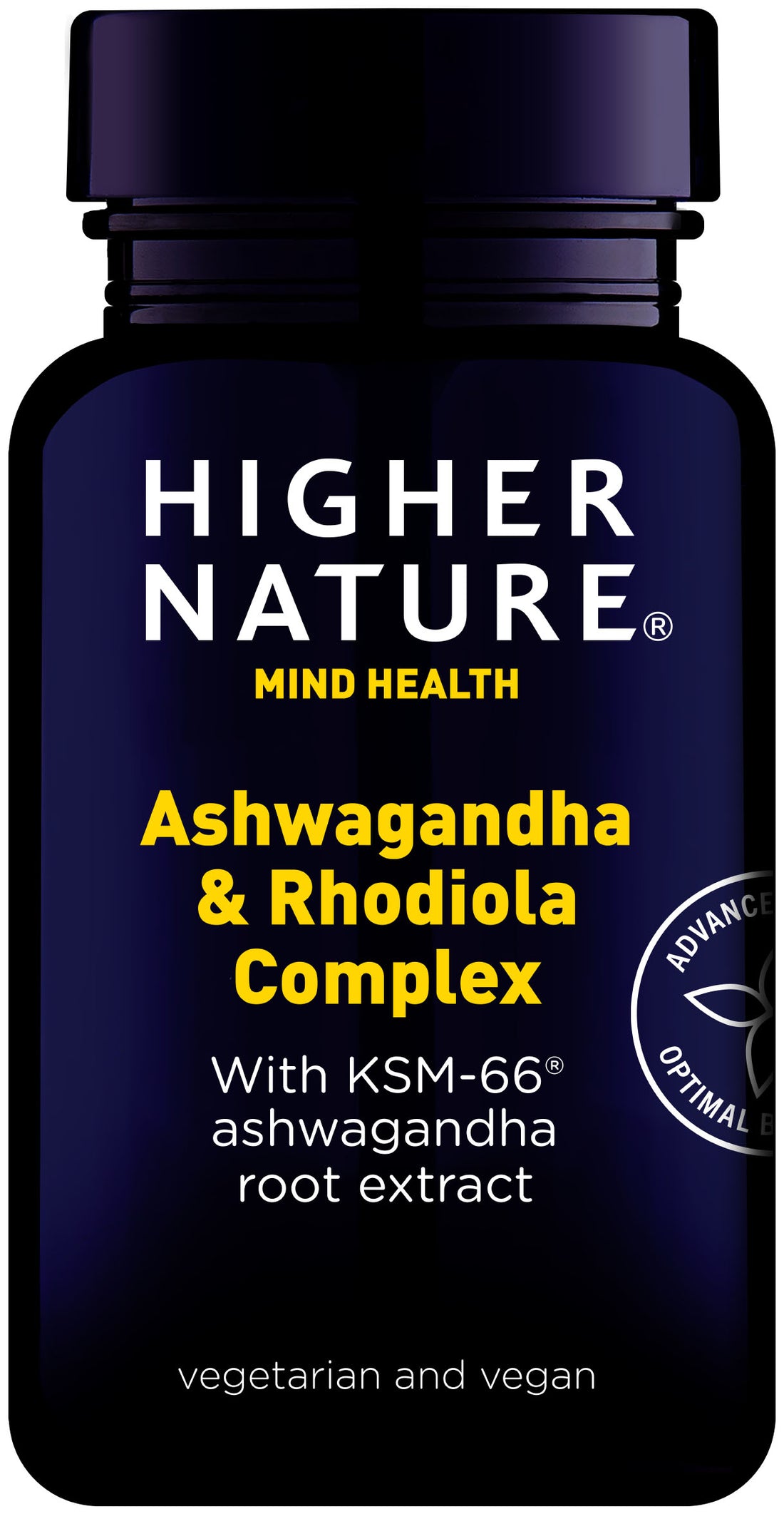 Higher Nature Ashwagandha &amp; Rhodiola Complex 30 Capsules