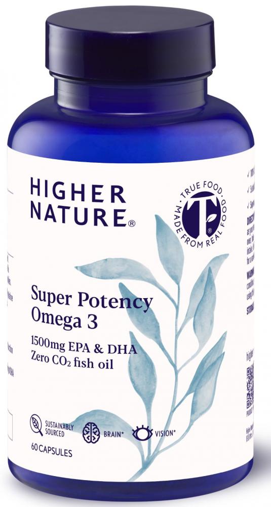 Higher Nature Super Potency Omega 3 60 Capsules