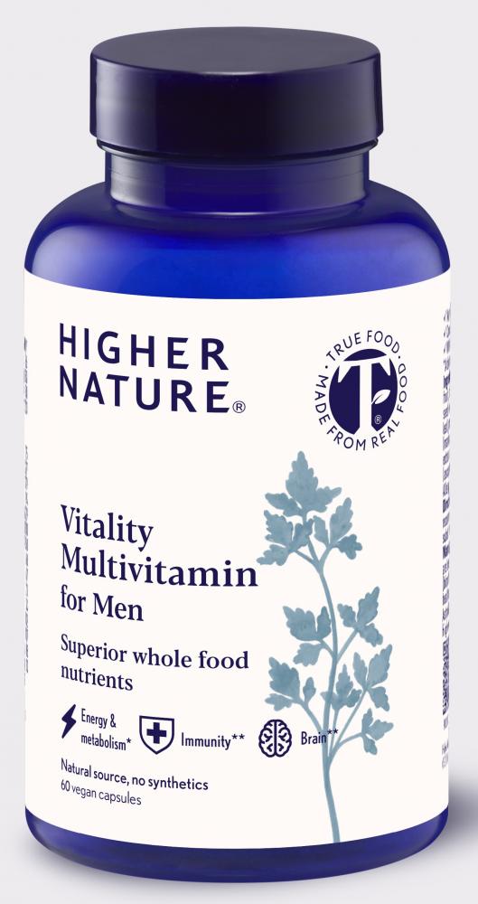 Higher Nature Vitality Multivitamin for Men 60 Capsules