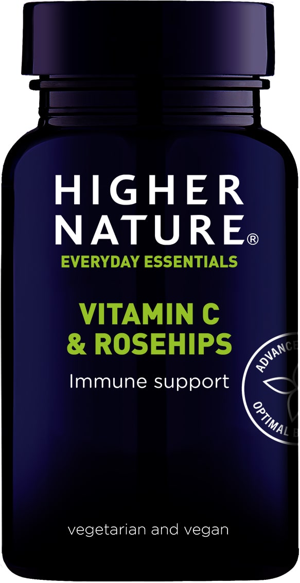 Higher Nature Vitamin C &amp; Rosehips 180 Tablets