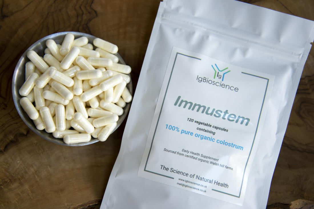 IgBioscience Immustem Organic Colostrum 120 Capsules
