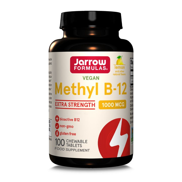 Jarrow Formulas Methyl B-12 1000mcg Lemon 100 Chewable tablets