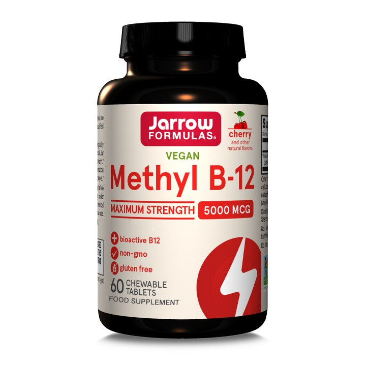 Jarrow Formulas Methyl B-12 5000mcg Cherry 60 Chewable tablets