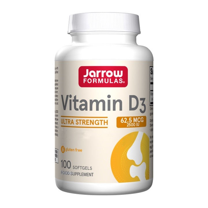 Jarrow Formulas Vitamin D3 62.5mcg/2500iu 100 Softgels