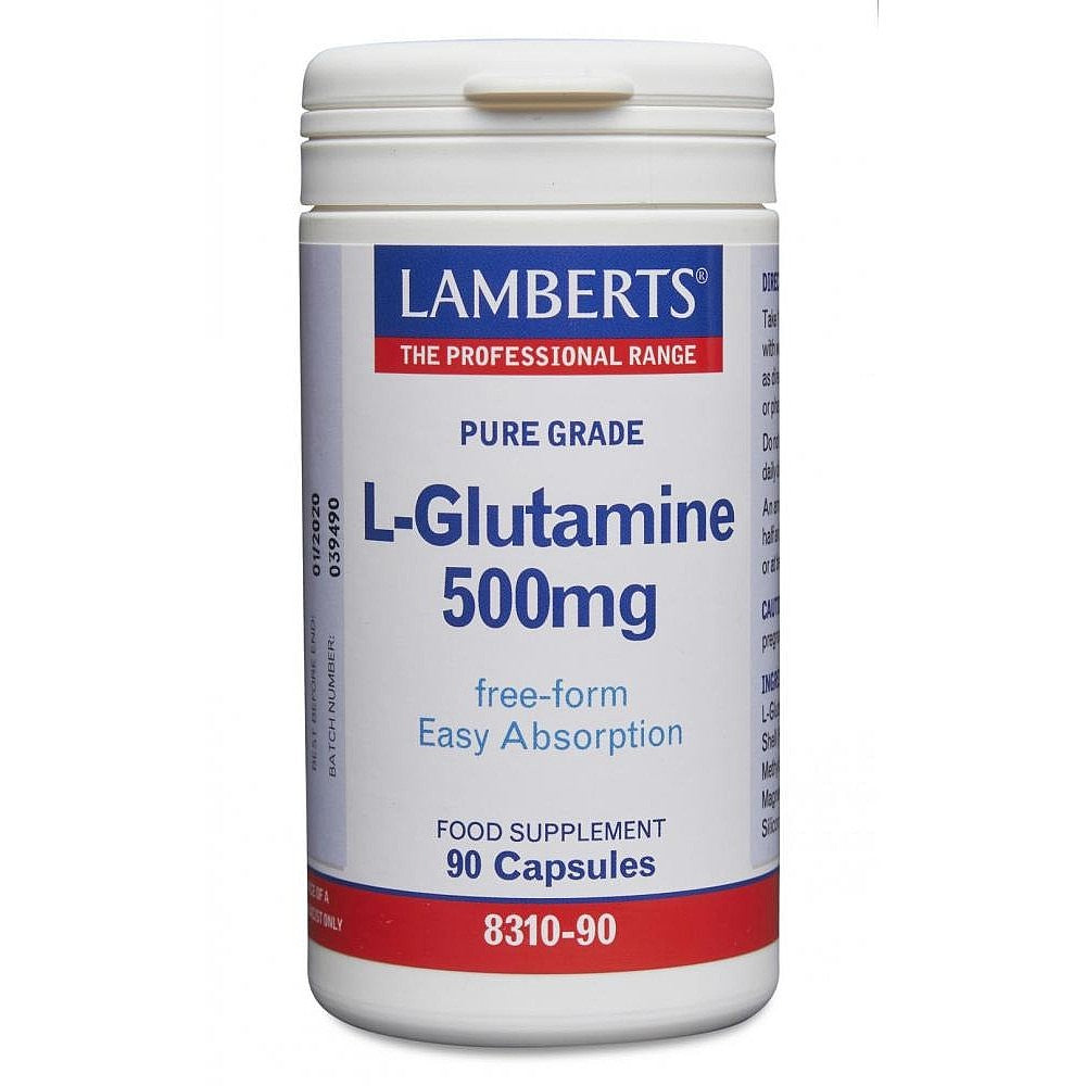 Lamberts L-Glutamine 500mg 90 Capsules