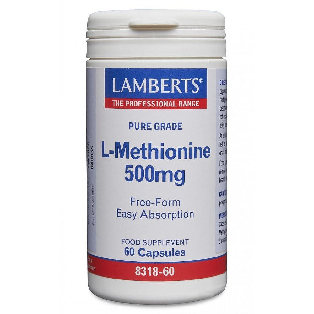 Lamberts L-Methionine 500mg 60 Capsules