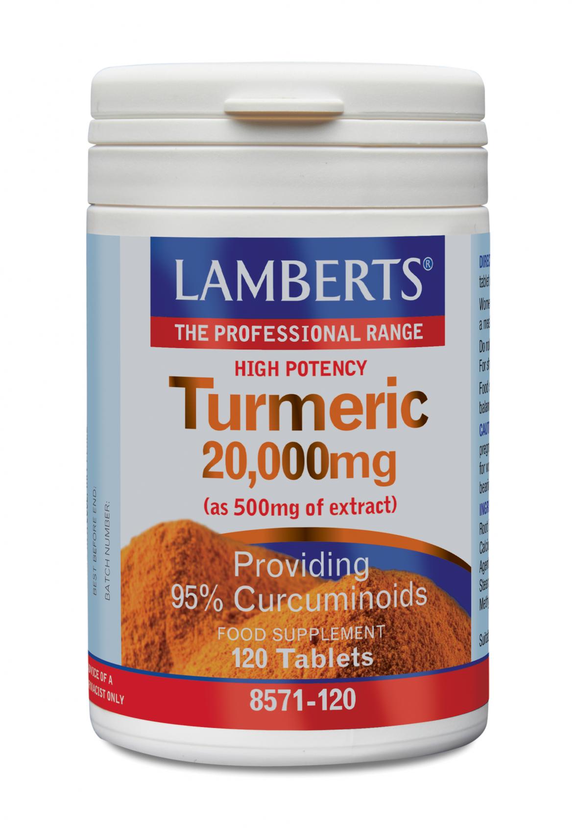 Lamberts Turmeric 20,000mg 120 Tablets