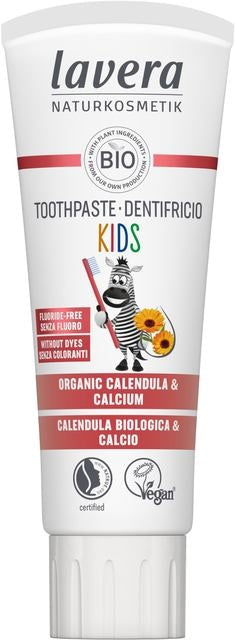 Lavera Toothpaste Kids Fluoride Free Organic Calendula &amp; Calcium 75ml