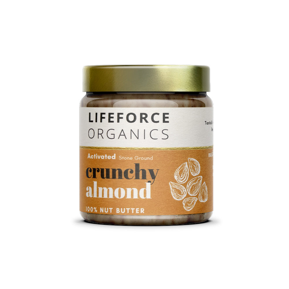 Lifeforce Organics Activated Crunchy Almond Nut Butter 220g