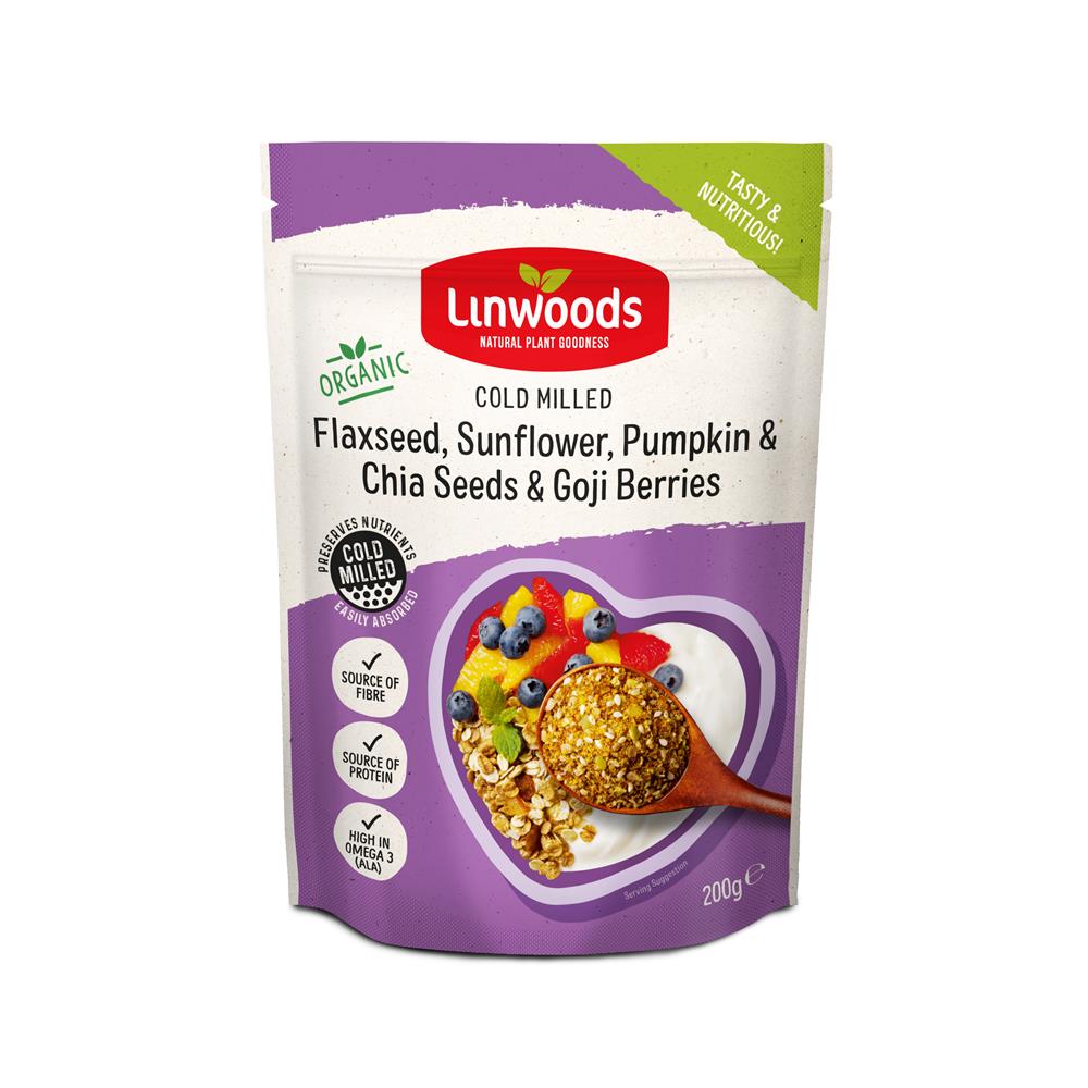Linwoods Cold Milled Flaxseed, Sunflower, Pumpkin &amp; Chia Seeds &amp; Goji Berries 200g