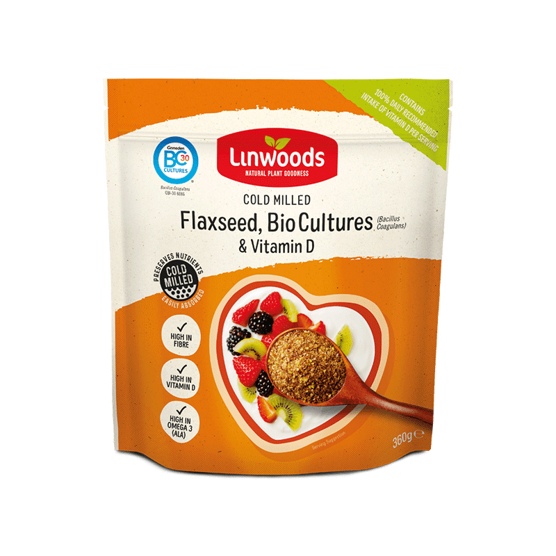 Linwoods Milled Flaxseed with Bio-Cultures &amp; Vitamin D 360g