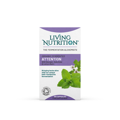 Living Nutrition Organic Fermented Attention 60 Capsules