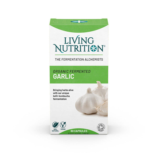 Living Nutrition Organic Fermented Garlic 60 Capsules