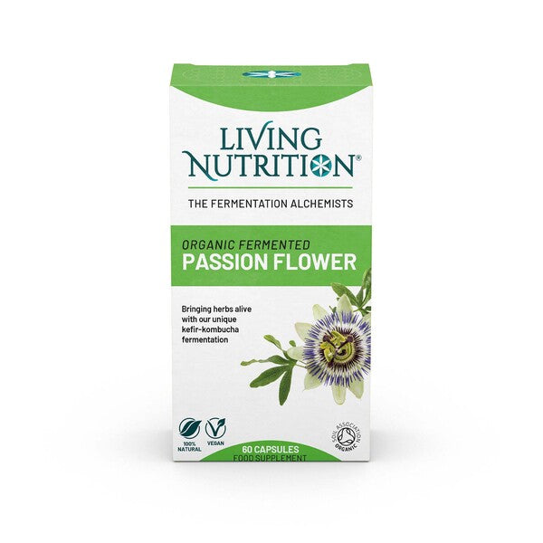 Living Nutrition Organic Fermented Passion Flower 60 Capsules