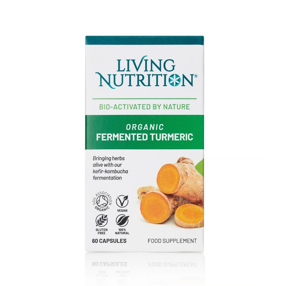 Living Nutrition Organic Fermented Turmeric 60 Capsules