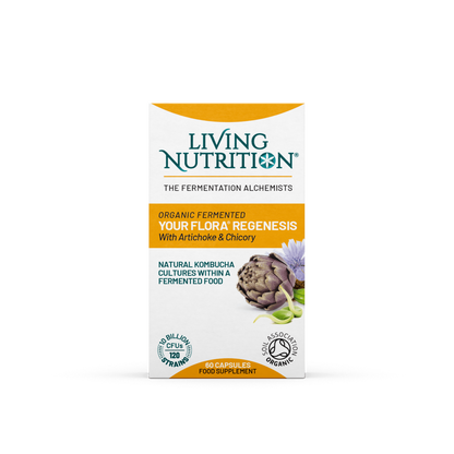 Living Nutrition Organic Your Flora Regenesis 60 Capsules