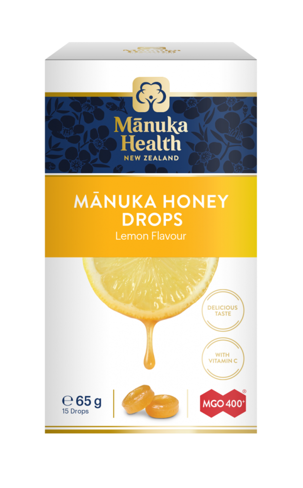 Manuka Health Products - Manuka Honey Drops Lemon Flavour MGO 400+ 65g 15 Lozenges