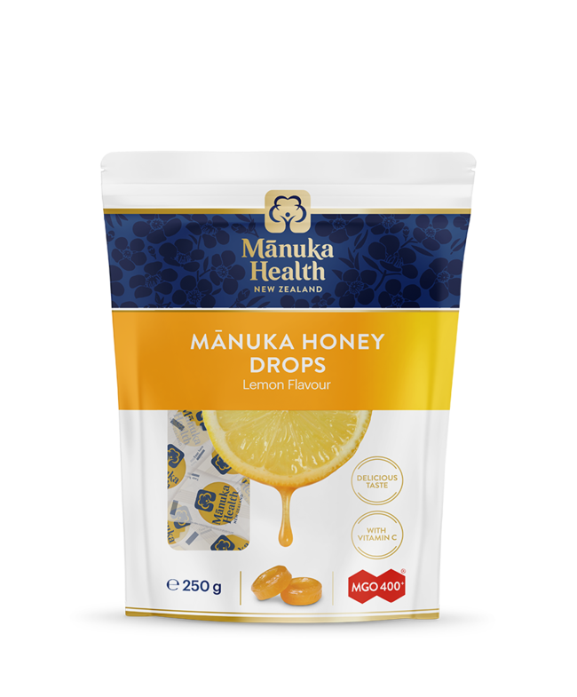 Manuka Health Products - Manuka Honey Drops Lemon Flavour 250g 58 Lozenges