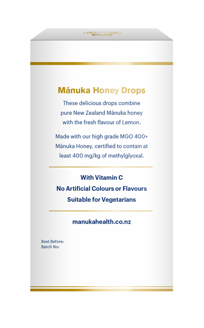 Manuka Health Products - Manuka Honey Drops Lemon Flavour 250g 58 Lozenges