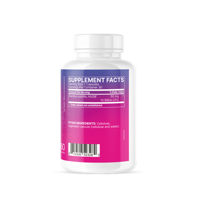 Microbiome Labs HU58 Ultra Strength Bacillus Subtilis 60 Capsules