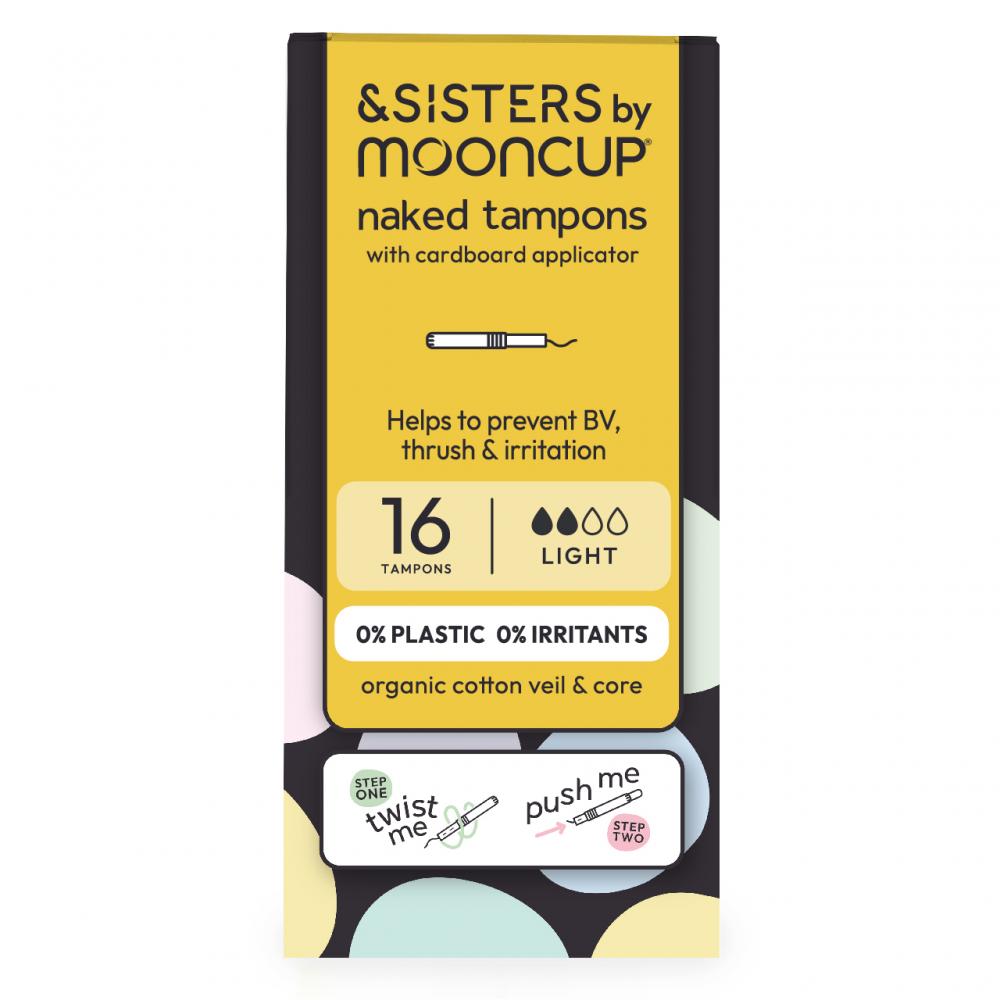 Mooncup Naked Tampons with Cardboard Applicator Light - 14 Tampons