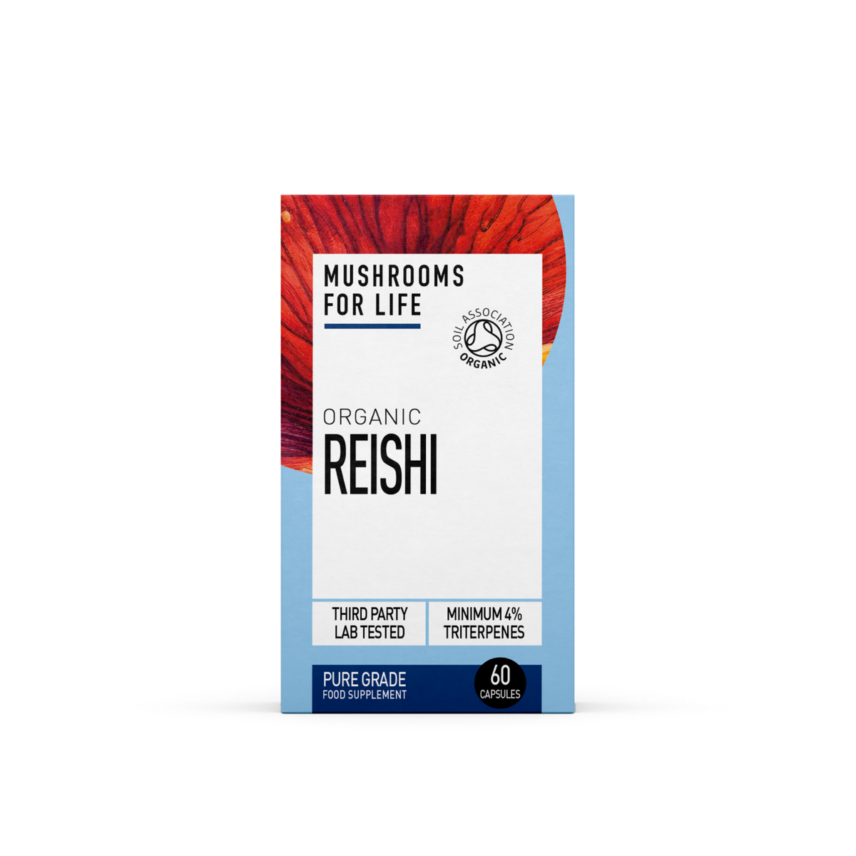 Mushrooms For Life Organic Reishi 60 Capsules