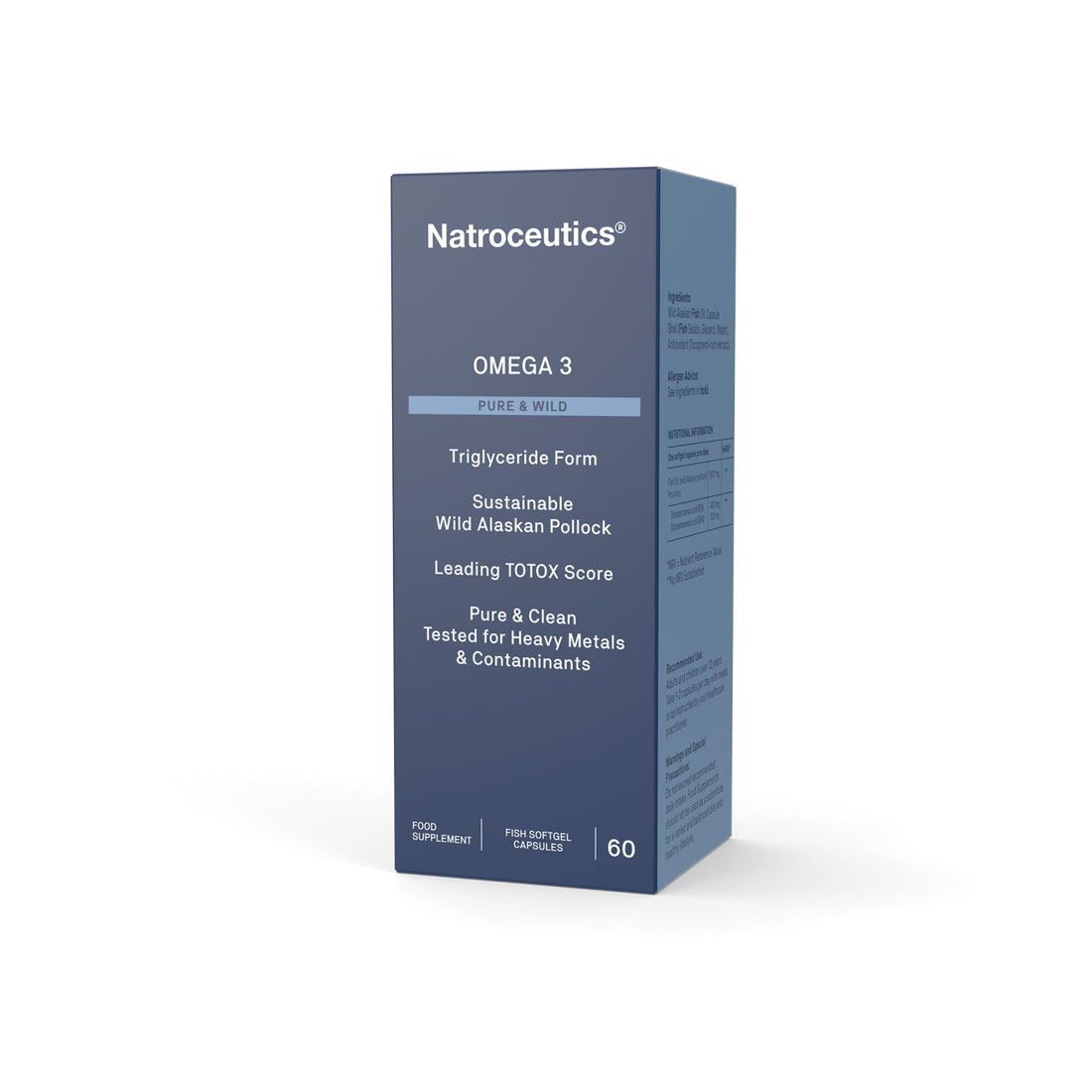 Natroceutics Omega 3 Pure & Wild 60 Softgels