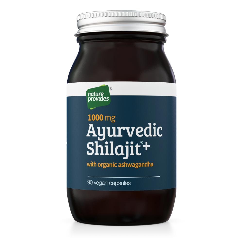 Nature Provides Ayurvedic Shilajit + Organic Ashwagandha 90 Capsules
