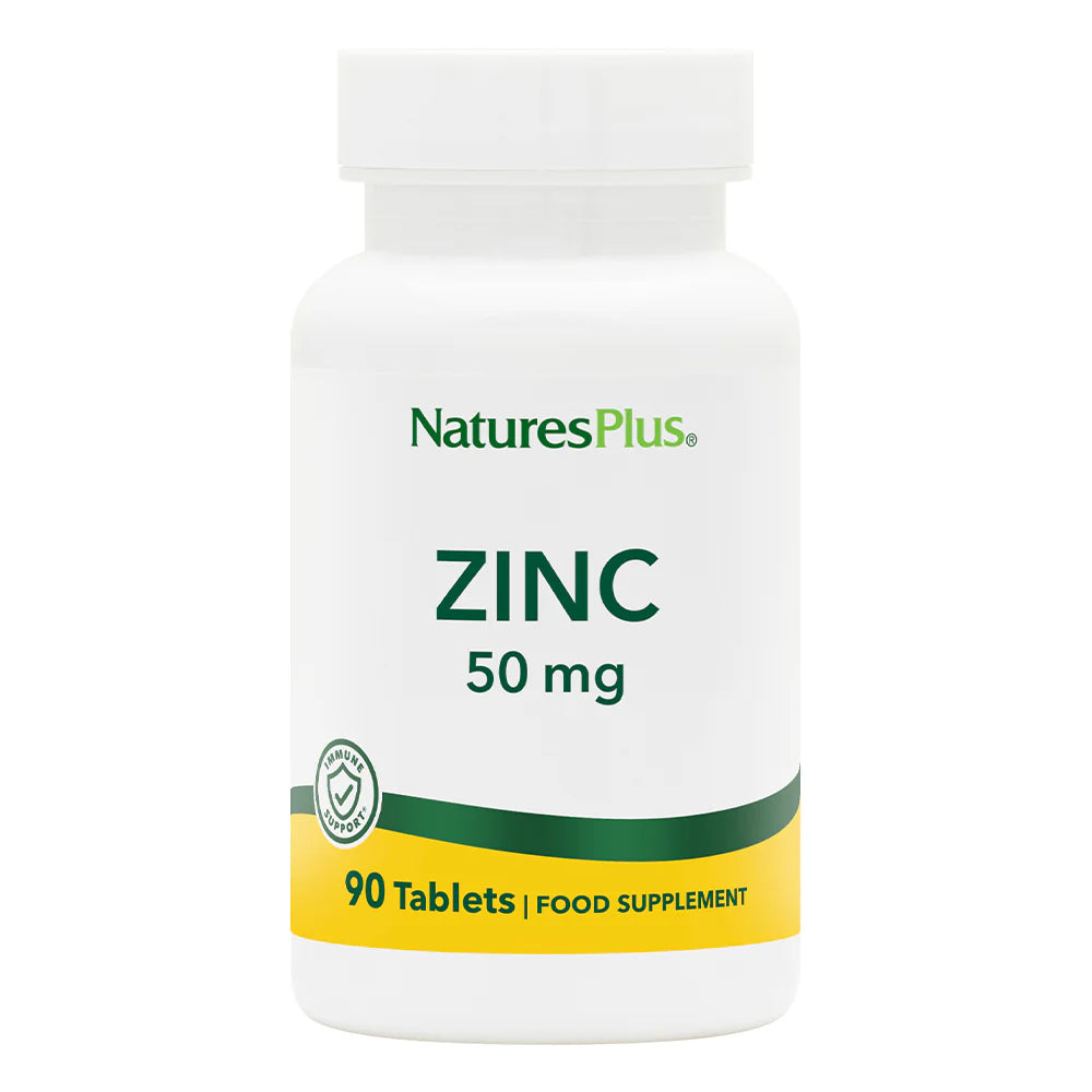 Natures Plus High Potency Zinc 50mg 90 Tablets