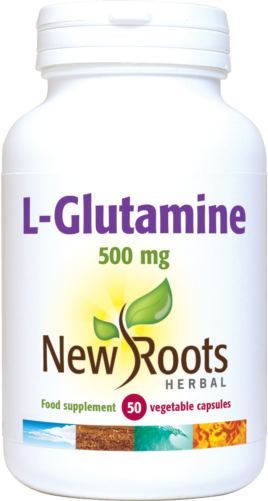 New Roots Herbal L-Glutamine 500mg 50 Capsules