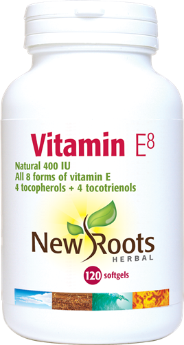 New Roots Herbal Vitamin E8 120 Softgels