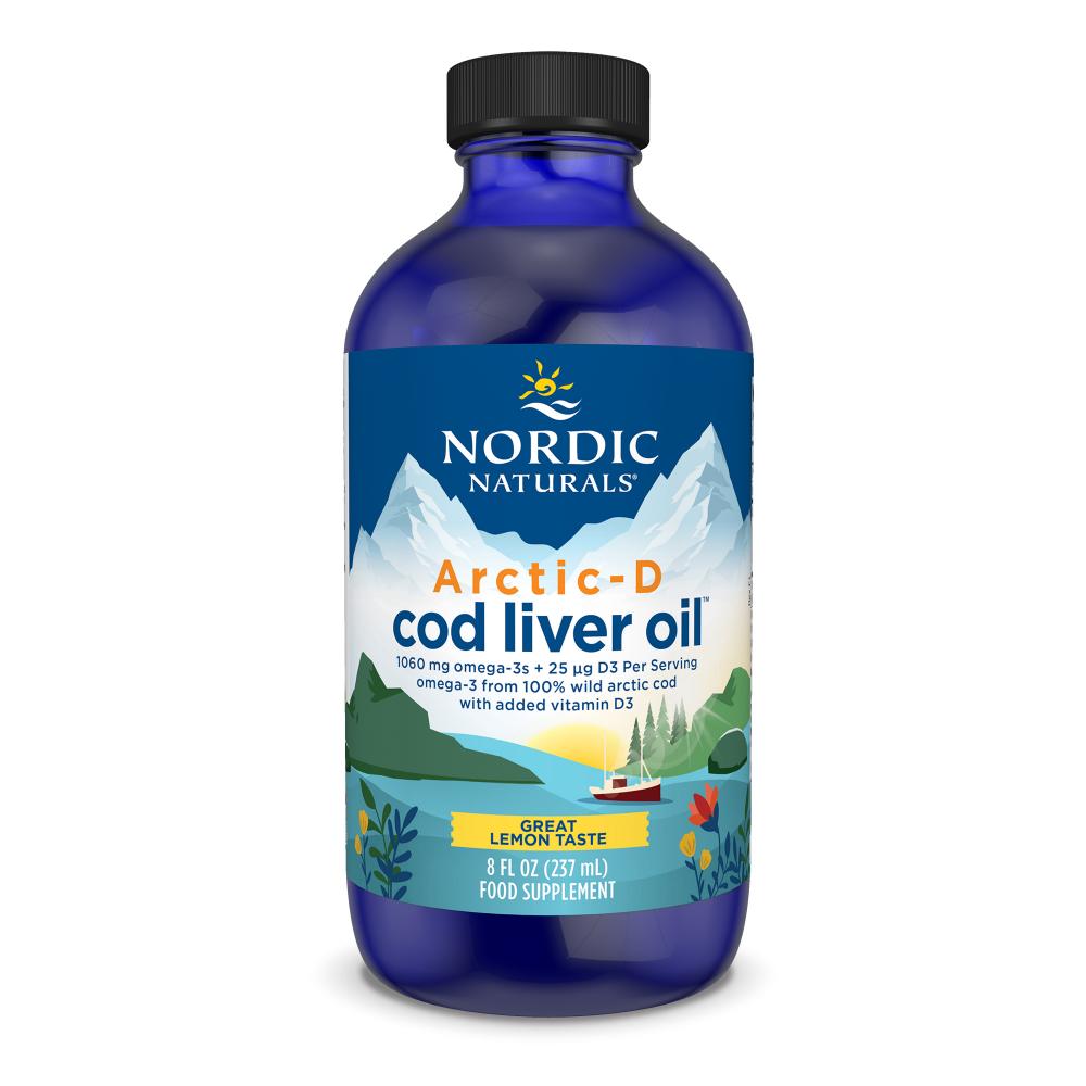 Nordic Naturals Arctic-D Cod Liver Oil Lemon 237ml