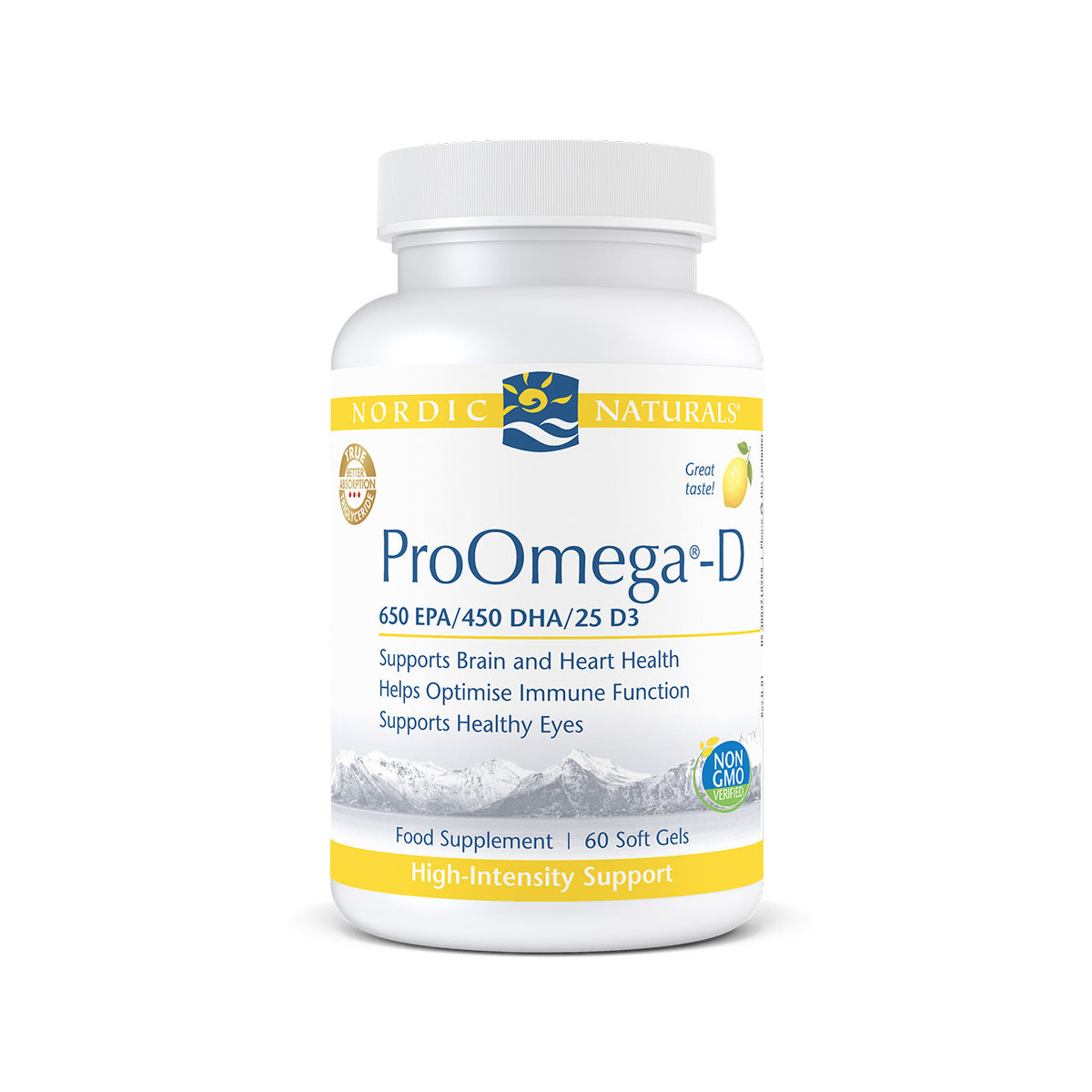 Nordic Naturals ProOmega - D Lemon 60 Softgels