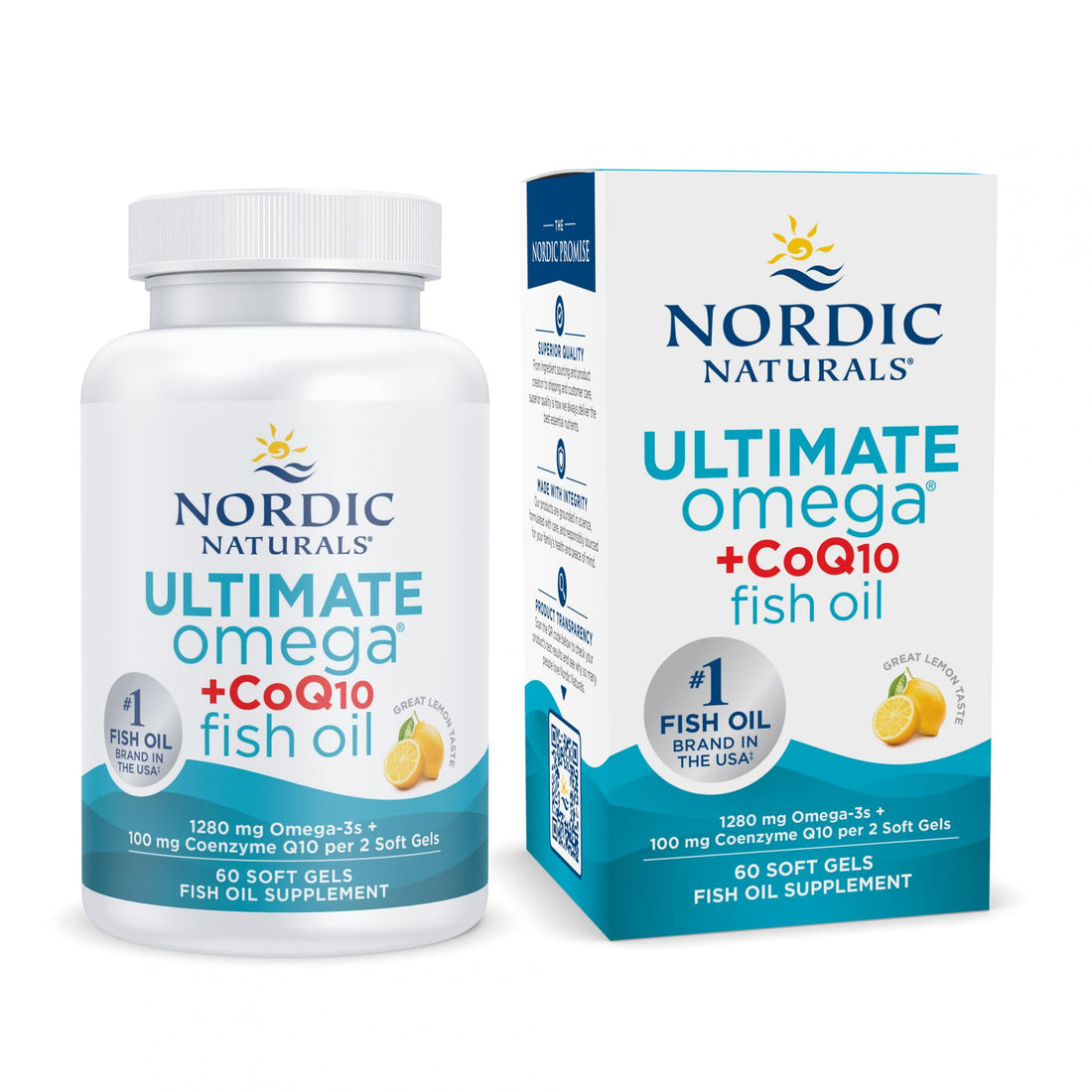 Nordic Naturals Ultimate Omega +CoQ10 Fish Oil 60 Softgels