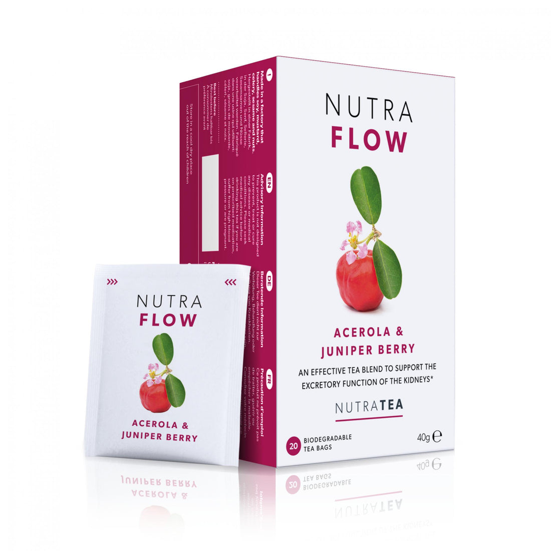 Nutratea Nutra Flow Tea Bags 20 Tea Bags, 40 g