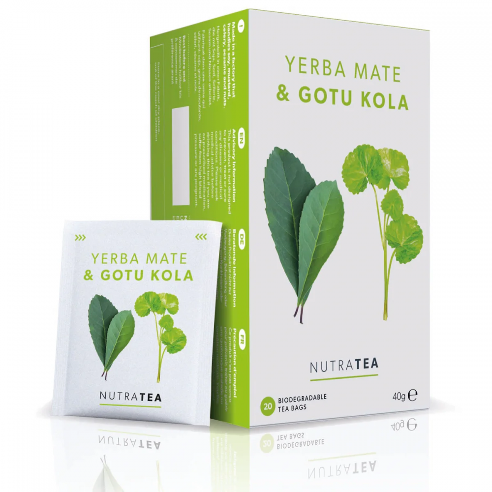 Nutratea Yerba Mate &amp; Gotu Kola 20 Tea Bags