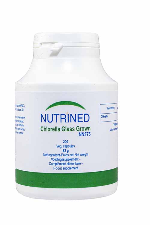 Nutrined Chlorella Glass Grown 200 Capsules