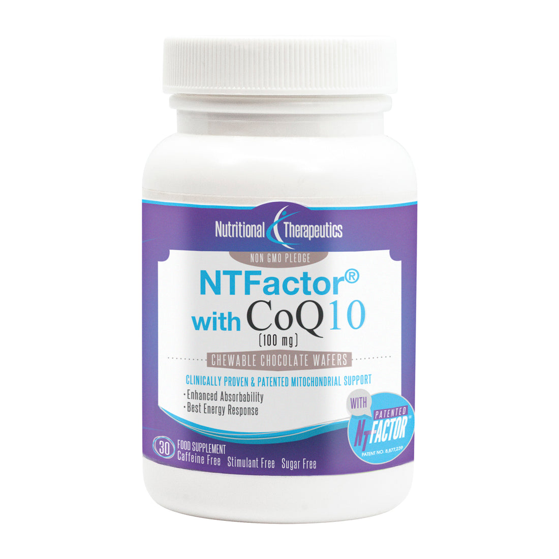 Nutritional Therapeutics NT Factor with CoQ10 Chocolate 30 Chewable wafers