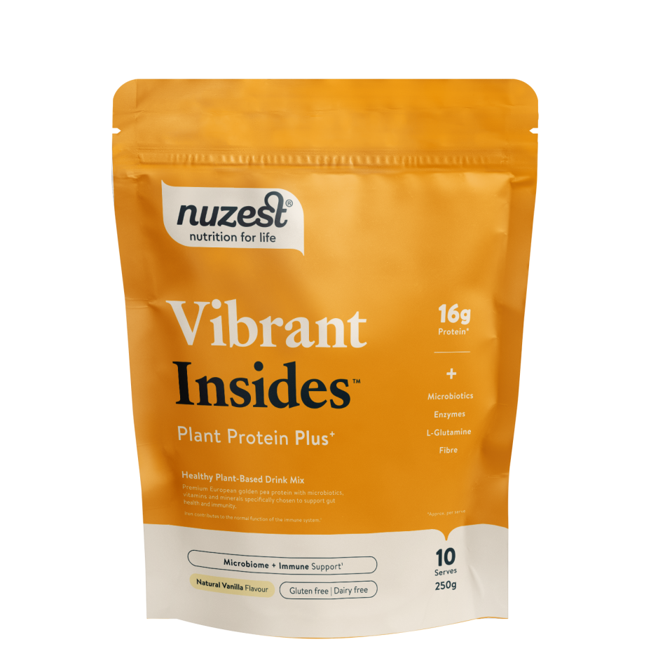 Nuzest Vibrant Insides Plant Protein Plus 250g – Entirely Pure