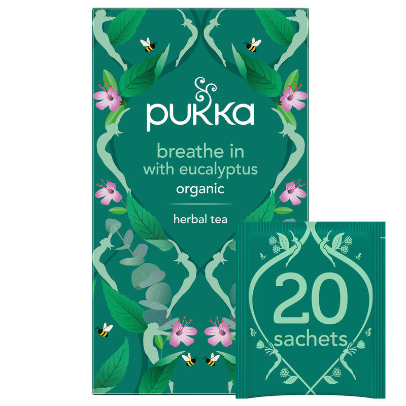 Pukka Herbs Breathe In with Eucalyptus Tea 20 Tea Bags