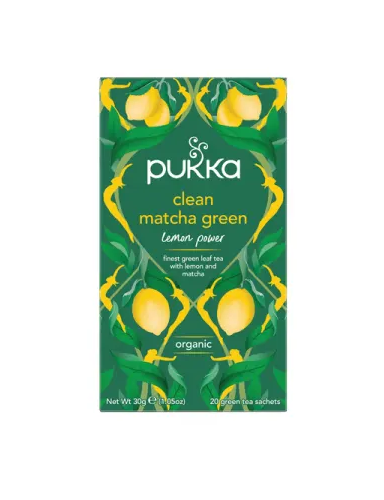Pukka Herbs Clean Matcha Green Tea 20 Tea Bags